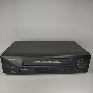 Sharp VC-A556U VCR 4 Head VHS Player Tested & Working No Remote